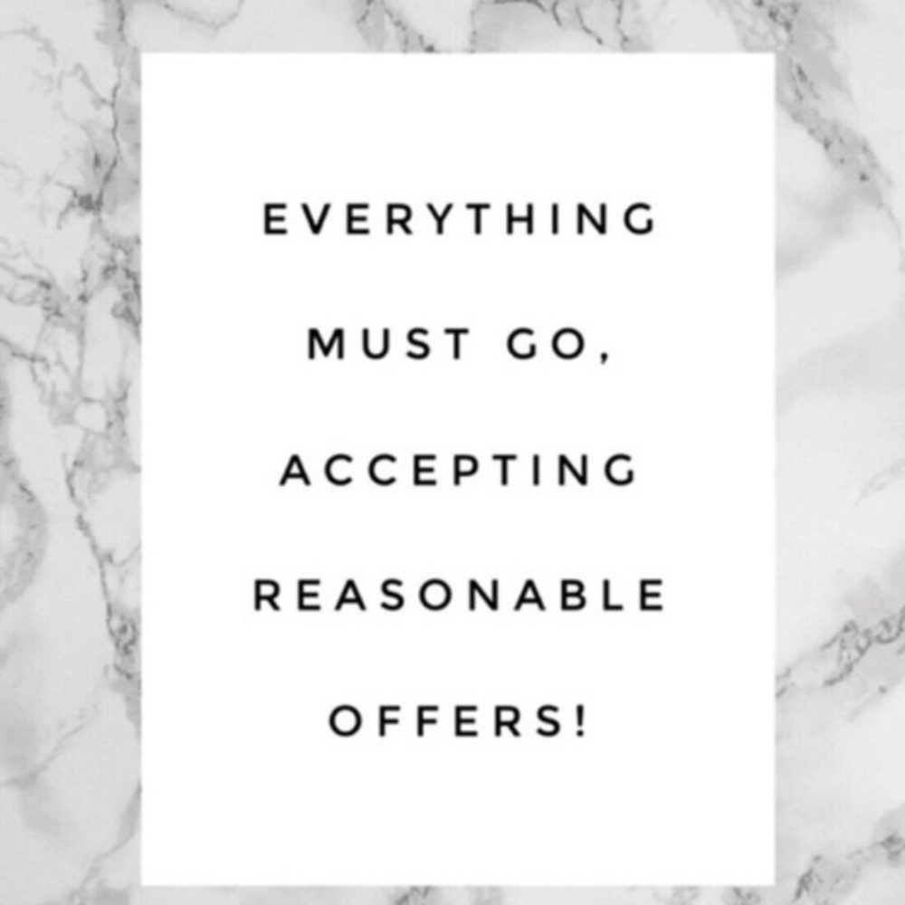 CLOSET CLEAR OUT. REASONABLE OFFERS ACCEPTED